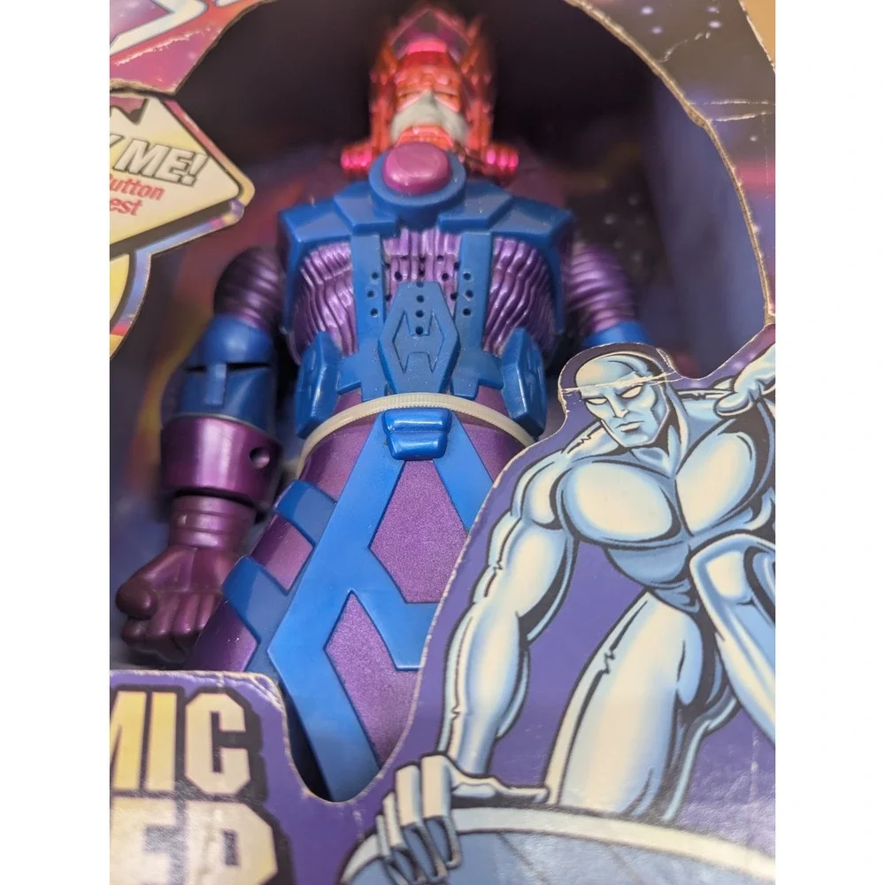 1997 ToyBiz Cosmic Power Galactus Silver Surfer Light Sound - 49275 NEW *Read